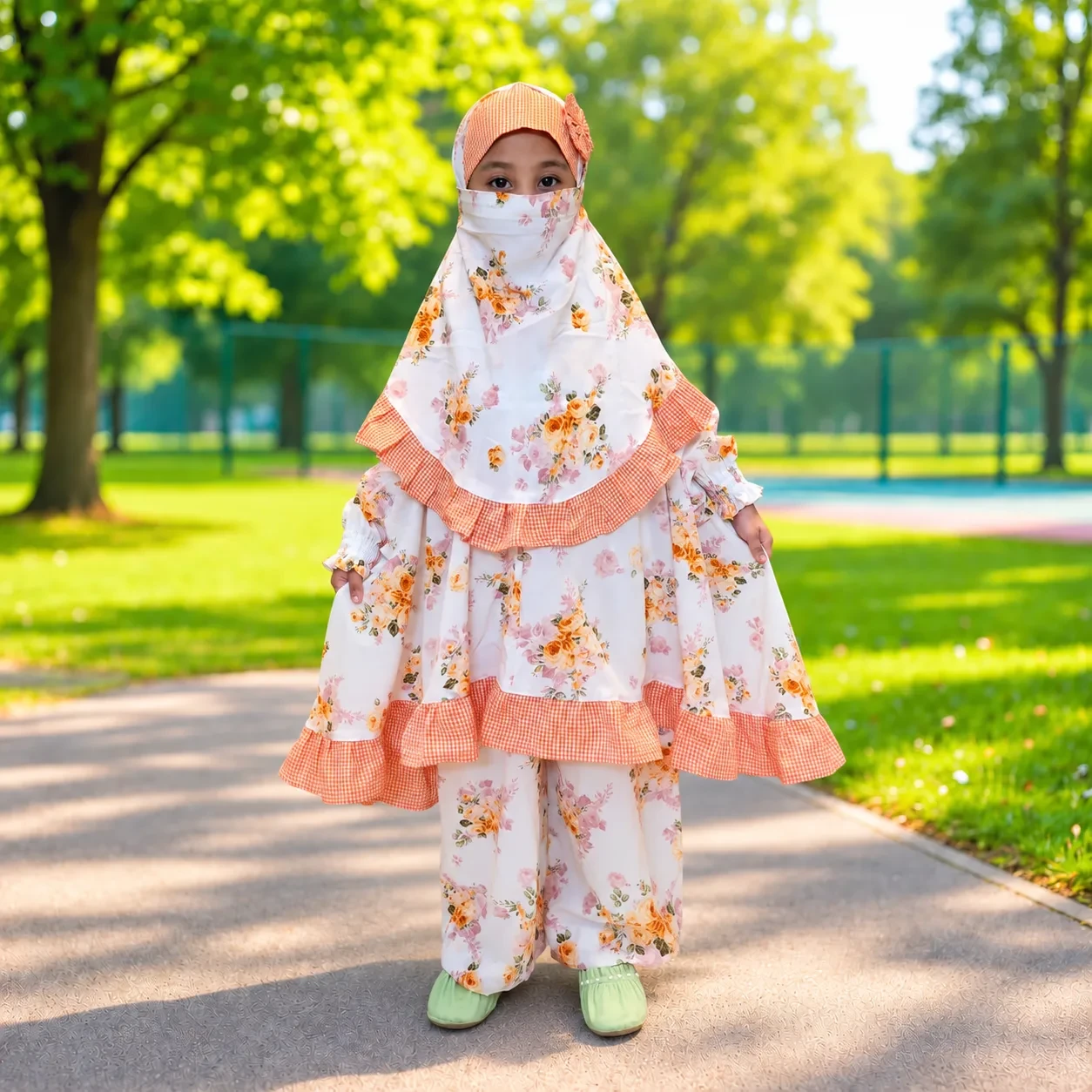 Kids Cherry Khimar Set KCKS130