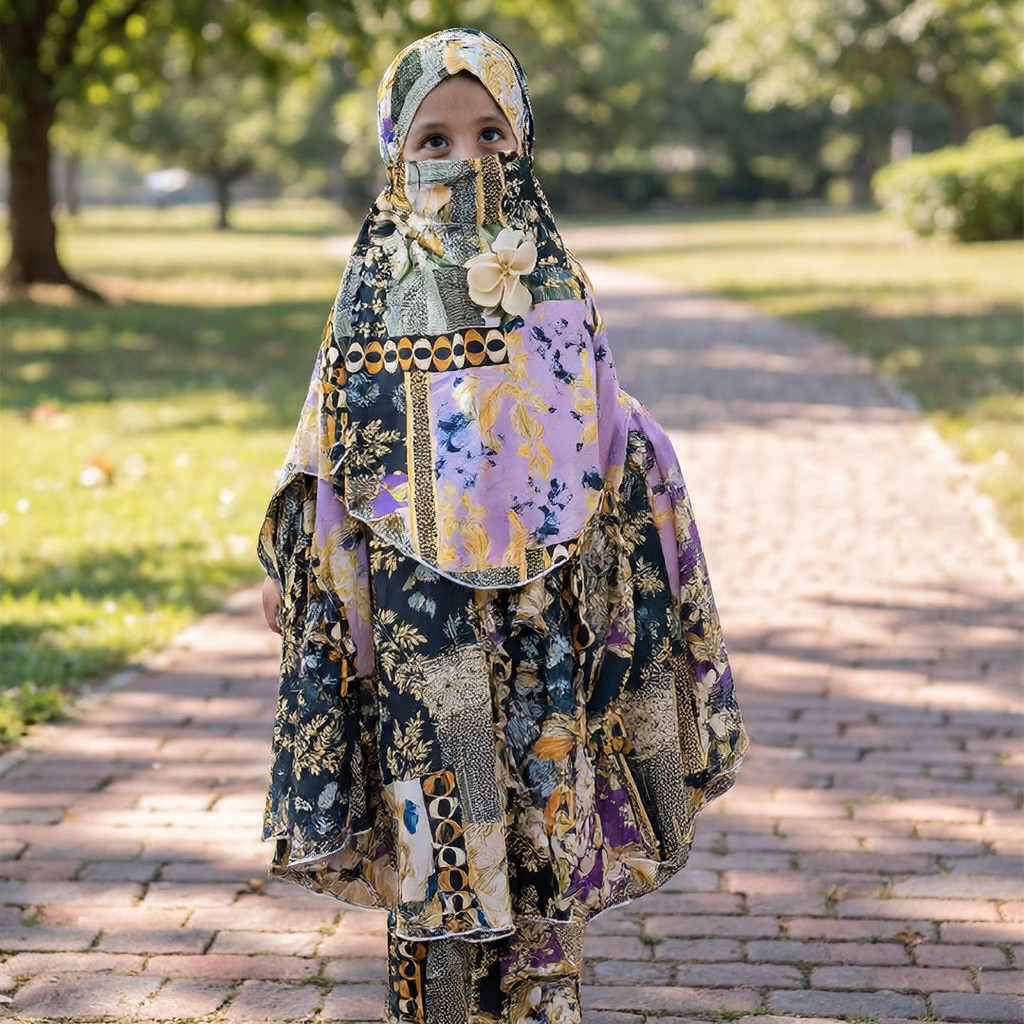 Kids Cherry Khimar Set KCKS128